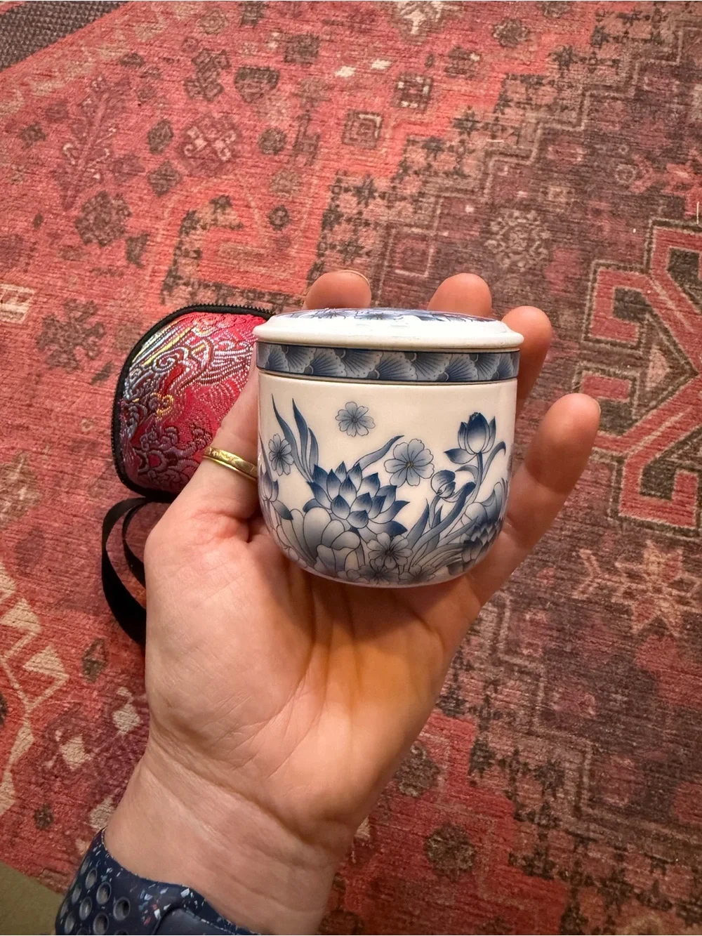NWOT Travel Gongfu tea set. Porcelain